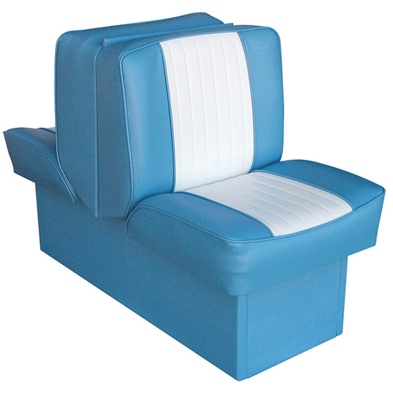 10" Base Run-a-Bout Lounge Seat, Light Blue/White image number 0