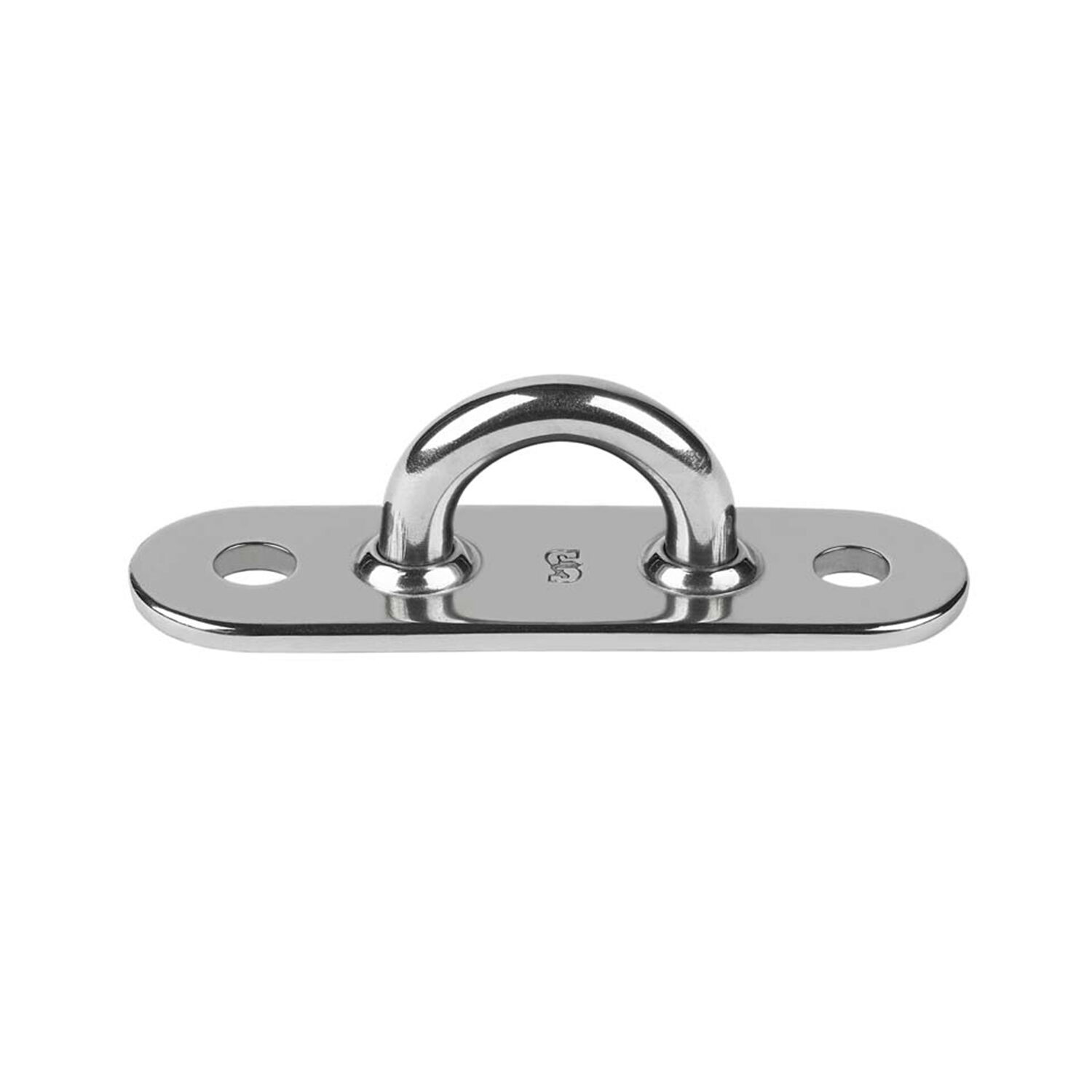 4 1/4" x 1 1/14" Dia. Heavy-Duty Oblong-Base Pad Eye with 5/16" Bail