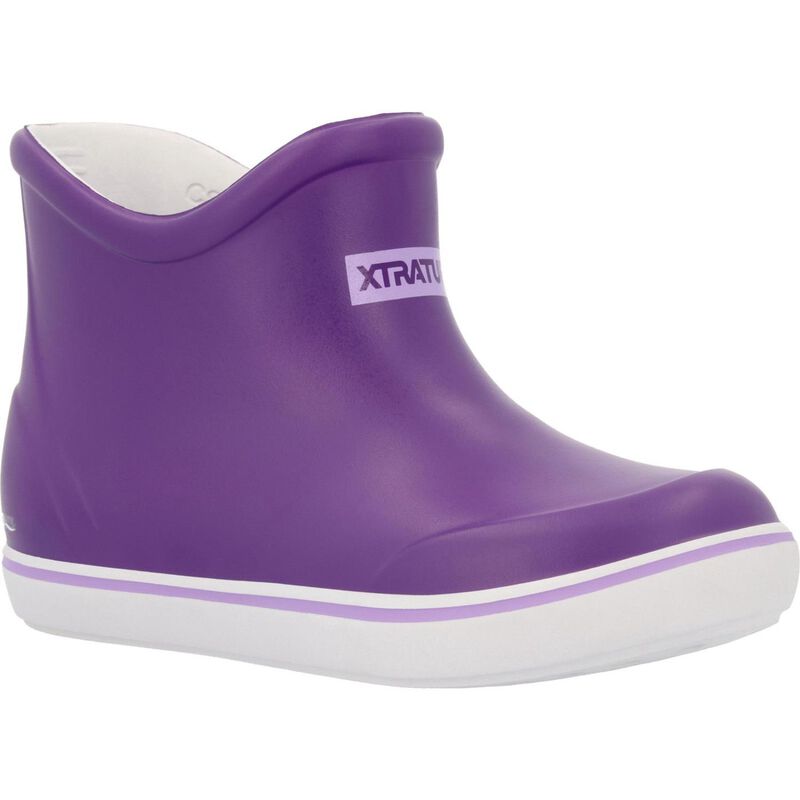 Xtratuf Kids' Tufs Ankle Deck Boots, in Purple, Size 4 | by West Marine