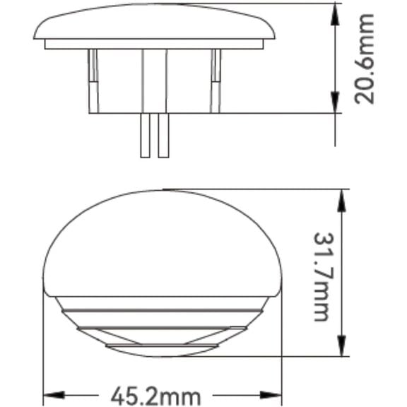 SEAFLO 04 Series LED Oblong Courtesy Light, 12V, Warm White, IP67 image number 4