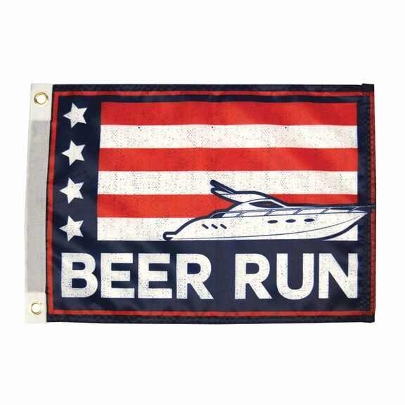 Beer Run Flag, 12" x 18" image number 0