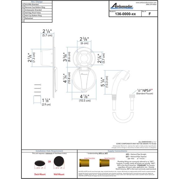 Recessed Shower Black Cup & Lid, Small Black Sprayer, 6' Black Rubber Hose image number 3