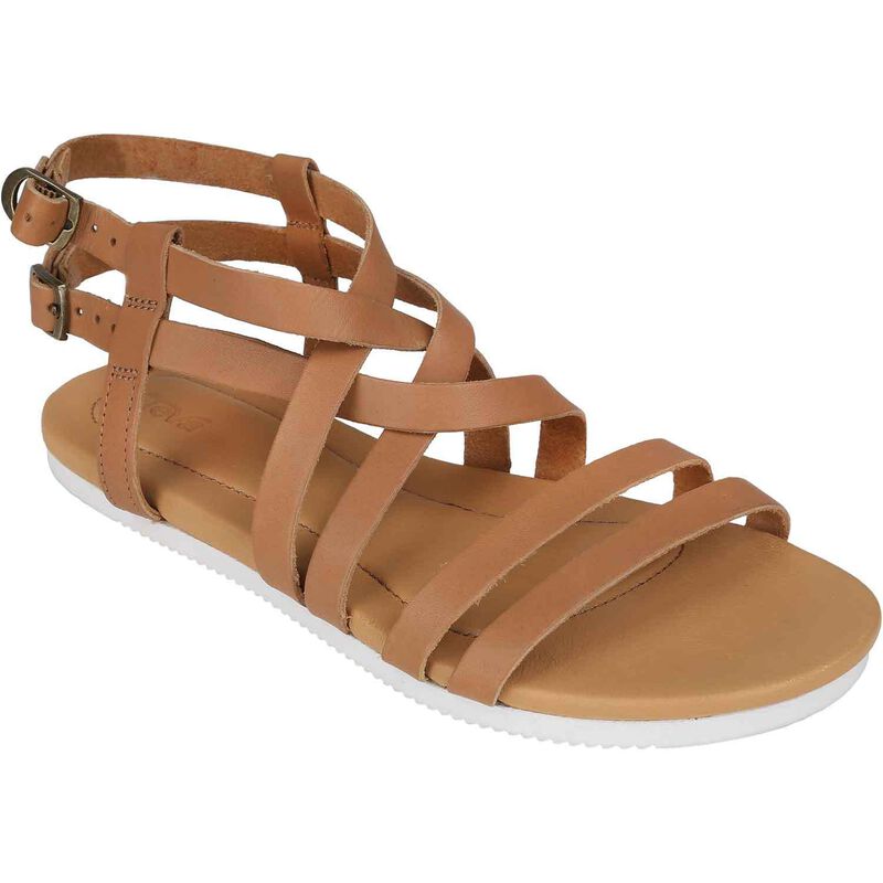 Women's Avalina Crossover Leather Sandals image number 3