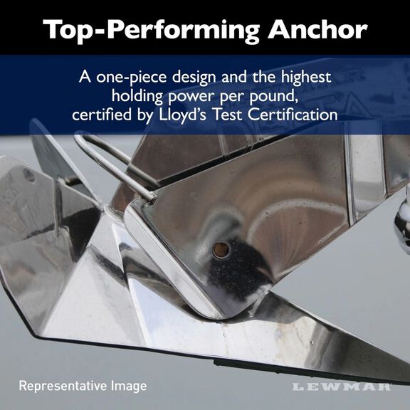 Lewmar Galvanized Steel Delta Anchor - 140 lbs. image number 3