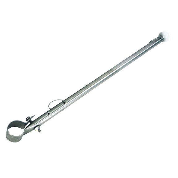 14" Stainless Steel Clamp-On Flagpole Staff image number 0
