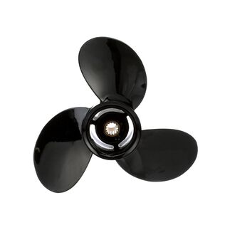Quicksilver Black Diamond 3-Blade Aluminum Propeller, 9.25" Diameter x 9" Pitch, Right Hand Rotation