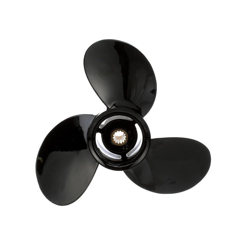 Quicksilver Black Diamond 3-Blade Aluminum Propeller, 9.25" Diameter x 9" Pitch, Right Hand Rotation | by West Marine