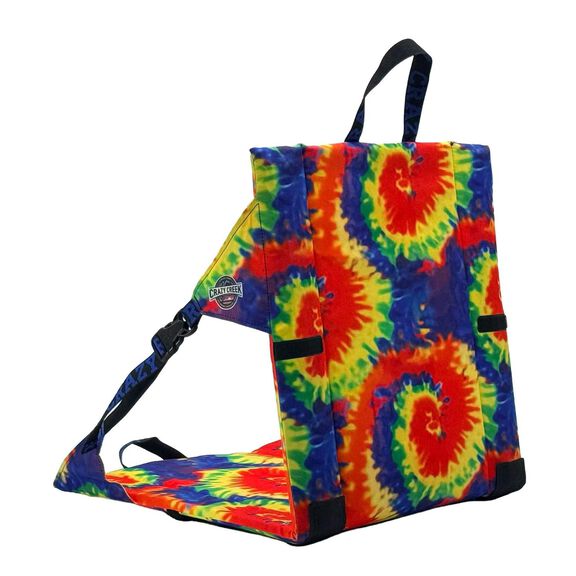 Crazy Creek Original Chair Perfect for Stadium Seats, Camping, Hiking & More, Comfort on All Terrains, Adjustable Straps, Lightweight Design, Water-Resistant, Tie Dye image number 0