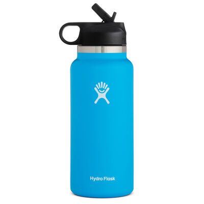 32 oz. Wide-Mouth Water Bottle with Straw Lid