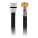 Hose 6' Rubber PVC 1/2" NPS-F + 1/2" NPS-F Adapter Black image number 0