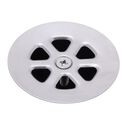 2" Drain, 95 Degree Floor Drain, Low Profile, 1" Hose Barb Brushed Finish image number 2
