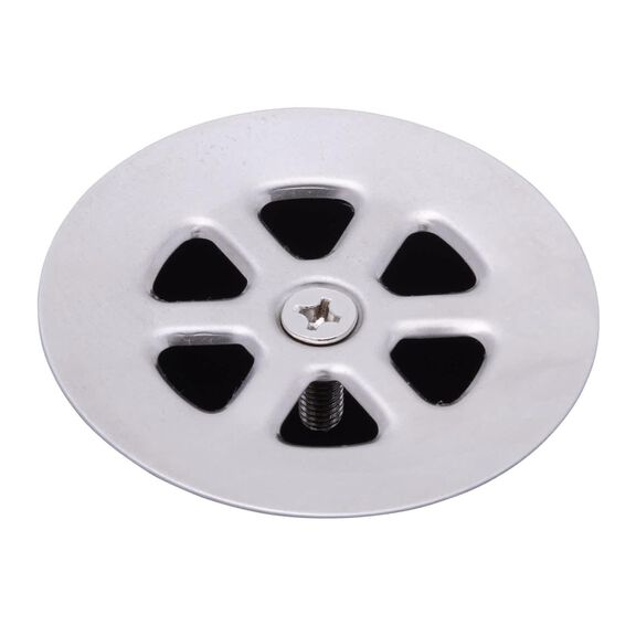 2" Drain, 95 Degree Floor Drain, Low Profile, 1" Hose Barb Brushed Finish image number 2