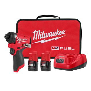 M12 FUEL&trade; 1/4" Hex Impact Driver Kit