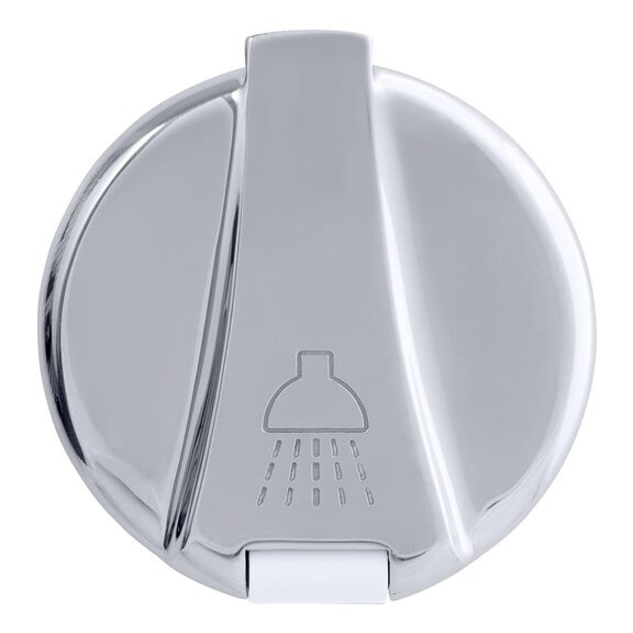 Recessed Shower Arctic White Cup with Stainless Steel Lid, Small Arctic White Sprayer, 10' White Rubber Hose image number 6