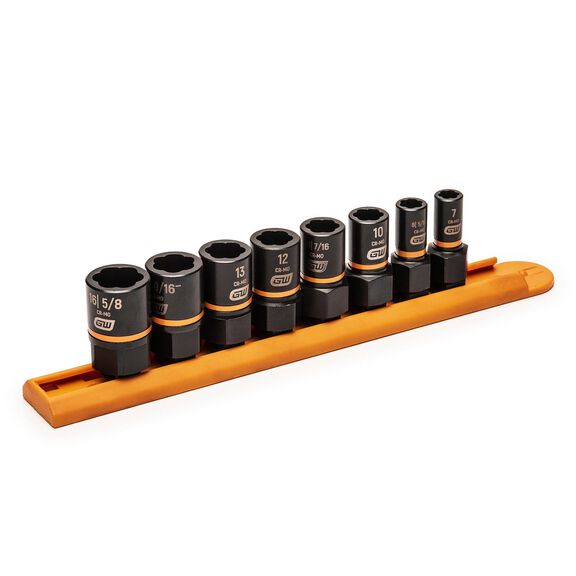 8-Piece 1/4" & 3/8" Drive Bolt Biter Socket Set image number 0