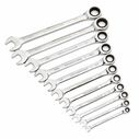 11 Piece SAE Combination Ratcheting Wrench Set image number 0