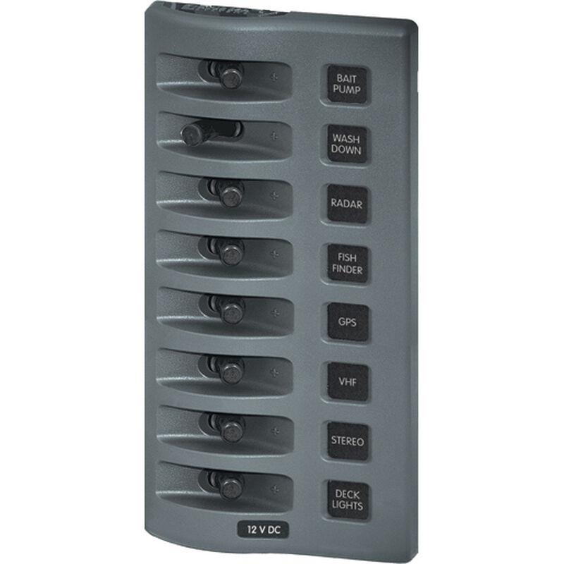 WeatherDeck® Waterproof Switch Panel, Eight-Position image number null