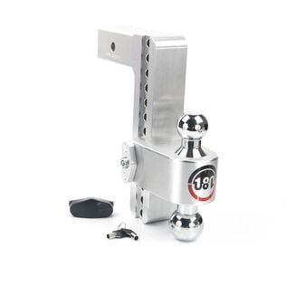 180 Chrome Plated Turnover Ball 10" Drop Hitch with 2.5" Shank