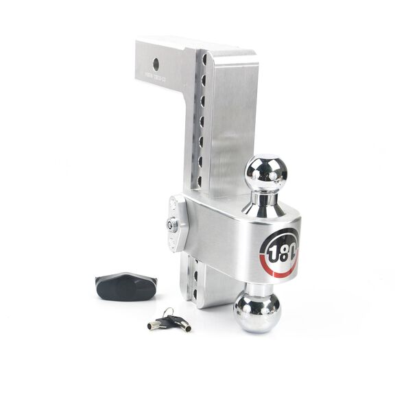 180 Chrome Plated Turnover Ball 10" Drop Hitch with 2.5" Shank image number 0