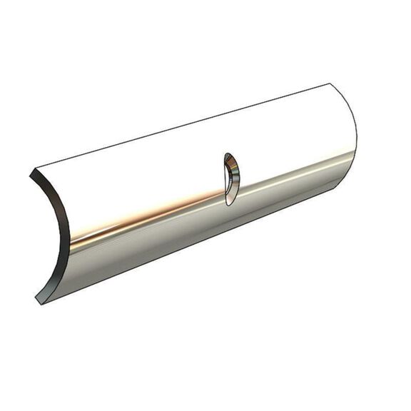 Rub Rail, 3/4" x 6', 304 Stainless Steel, DR/CS #8 on 6' Centers image number 0