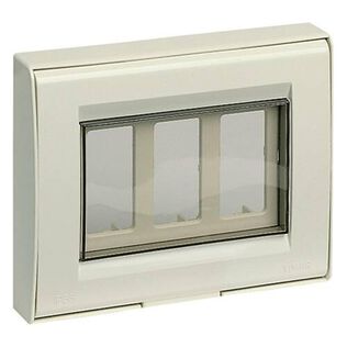 Vimar Idea Cover Plate Square 3-Module Antracite