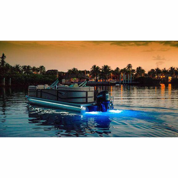 Zambezi X2 Surface Mount Underwater Pontoon Light, 6,000 Lumen, White/Blue image number 2
