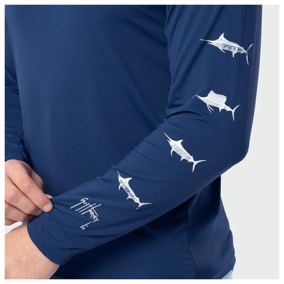 Men's Marlin Air Sun Protection Hooded Shirt image number 1