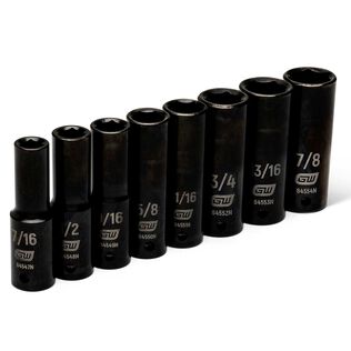 8-Piece Impact SAE Deep Socket Set