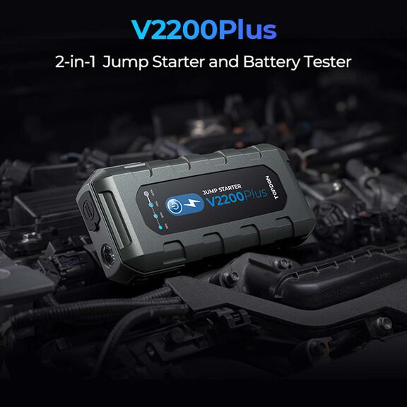 2-in-1 2200 Peak Amp Jump Starter & Battery/System Tester image number 2