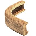 Teak Bulkhead Molding, 3/4" Track Outside Corner, 1 3/16" x 5/8" image number 0