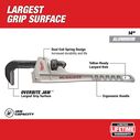 14" Aluminum Pipe Wrench image number 1