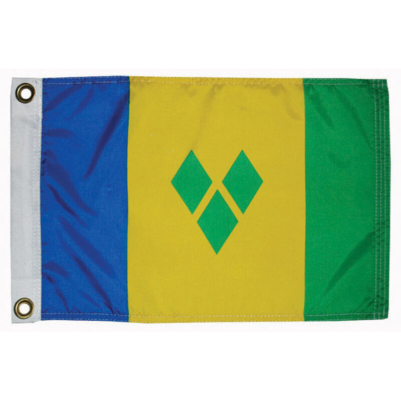 St Vincent Courtesy Flag, 12" x 18" image number 0