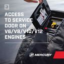Mercury 8M0228511 3.4L V6 200hp FourStroke Outboard Vented Splash Cover image number 6