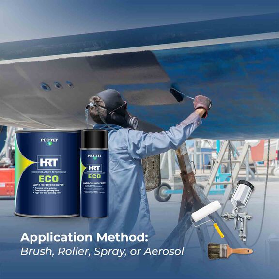 ECO HRT Copper-Free Antifouling Paint, Black, Gallon image number 7