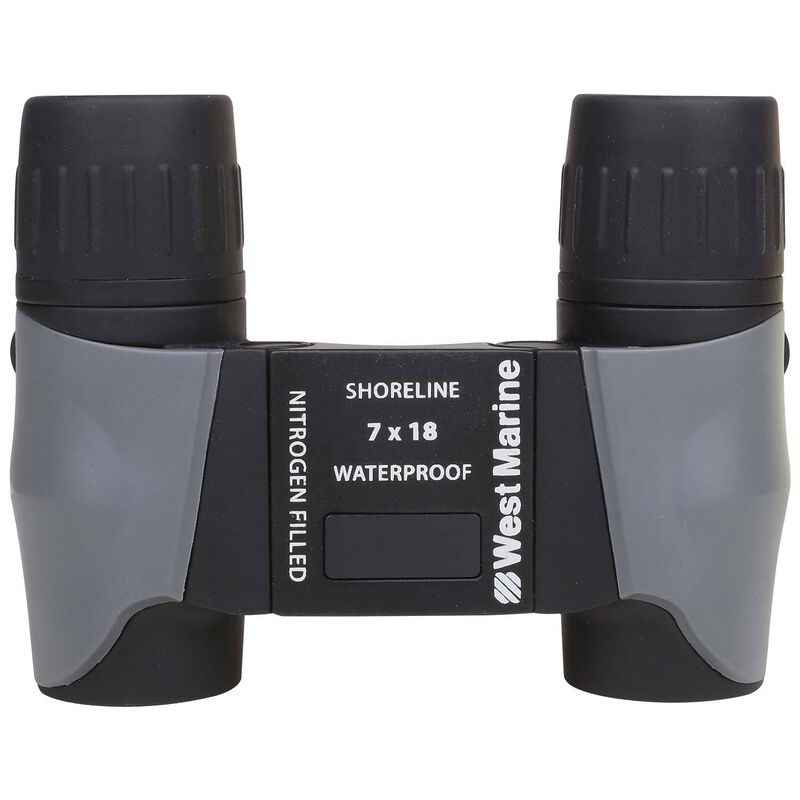 WEST MARINE Shoreline Compact 7 x 18 Waterproof Binoculars West Marine