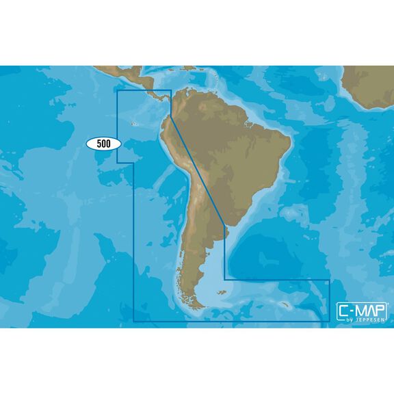 SA-D500 Costa Rica to Chile to Falklands C-MAP 4D Chart microSD/SD Card image number 0