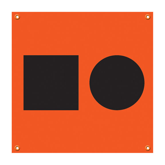 3' x 3' SOS Distress Flag image number 0