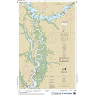 Maptech&reg; NOAA Recreational Waterproof Chart-Cooper River Above Goose Creek, 11527