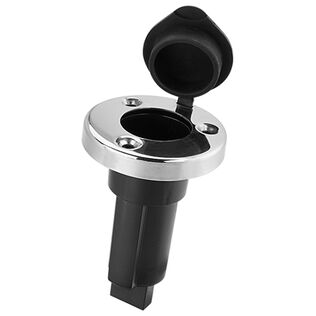 SEAFLO Mounting Base for Plug-In Pole Light, Straight Base, Stainless Steel  01S-Series