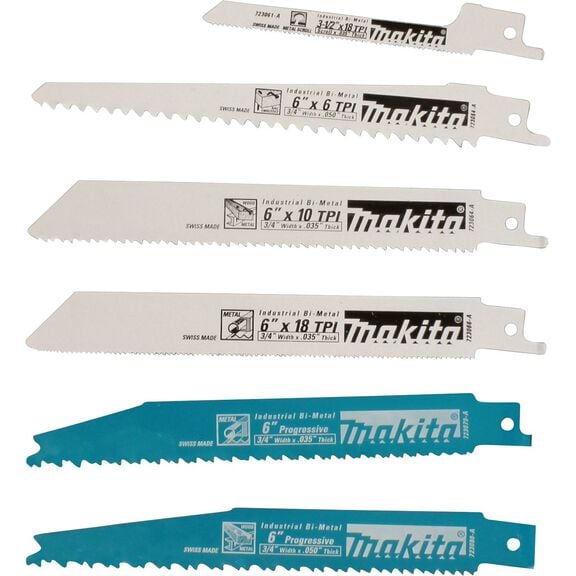 6 Piece Recipro Saw Blade Assortment Pack image number 0