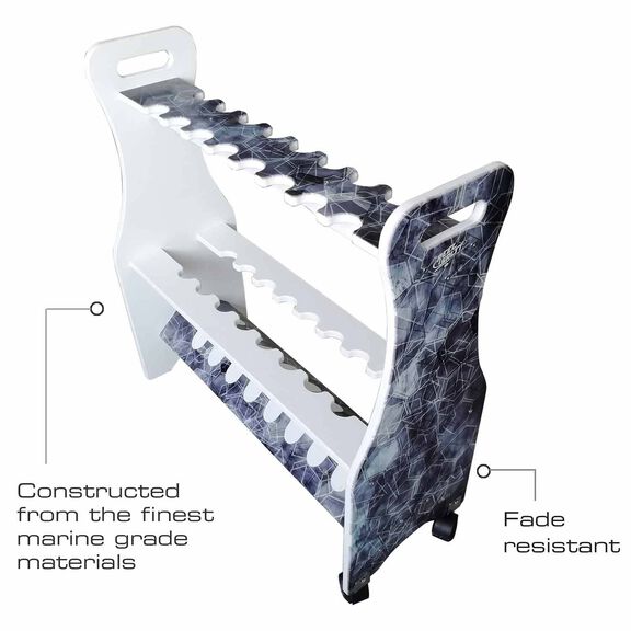 Reel Salty All Weather Low Profile 16 Rod Storage Rack image number 3
