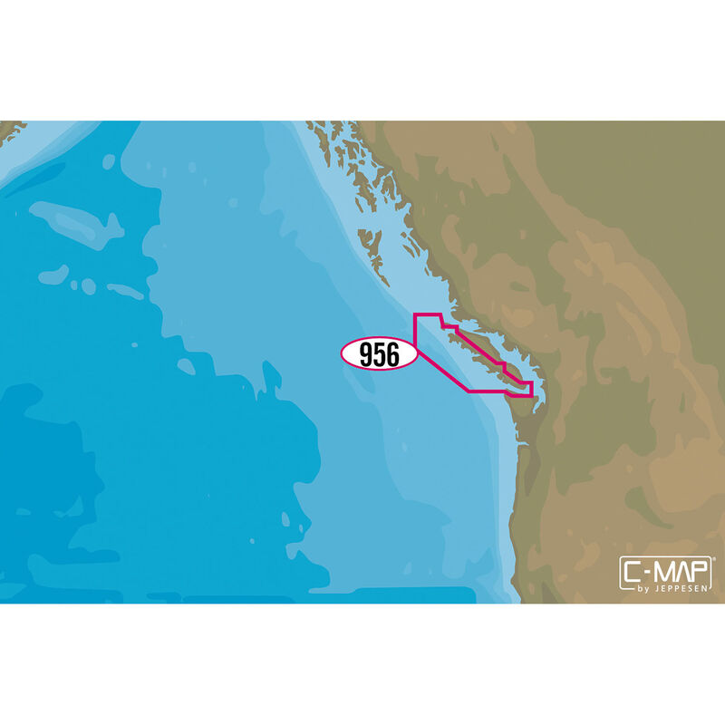 NA-M956 Victoria BC to Cape Scott C-MAP MAX Chart C-Card image number 0
