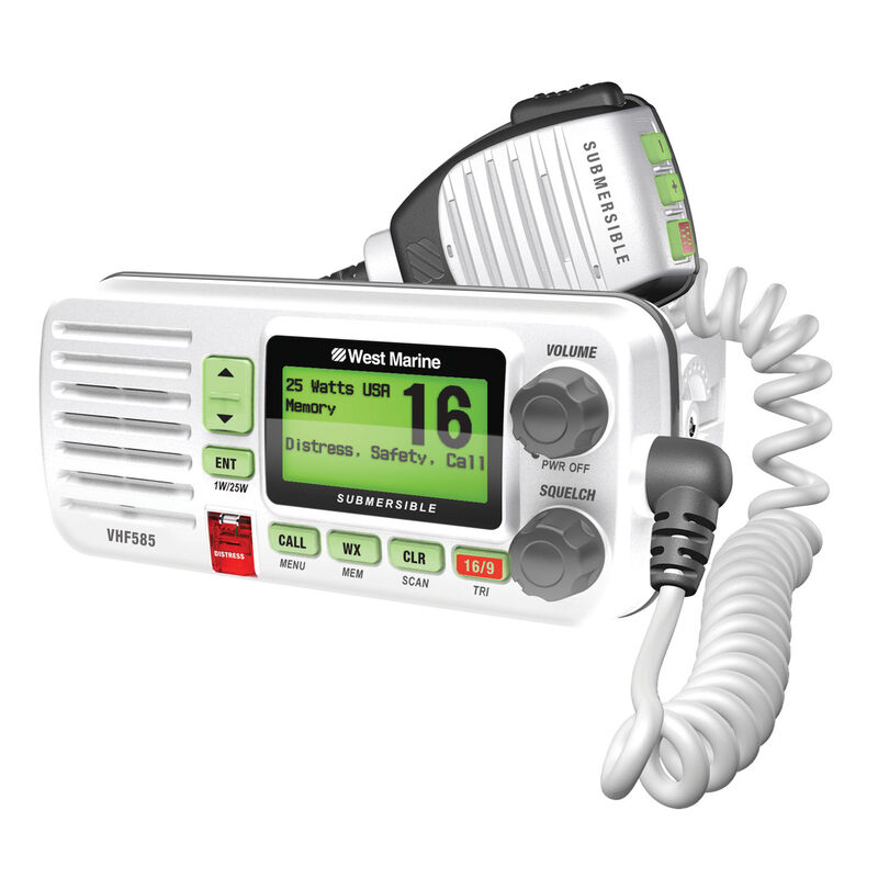 WEST MARINE VHF585 FixedMount Submersible VHF Radio West Marine