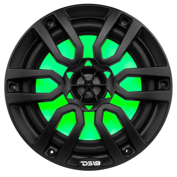 HYDRO 8" 2-Way Marine Speakers with Integrated RGB LED Lights, 375 Watts, White image number 2