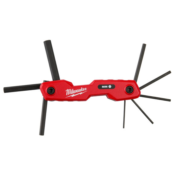 8-Key Metric Folding Hex Key Set image number 0