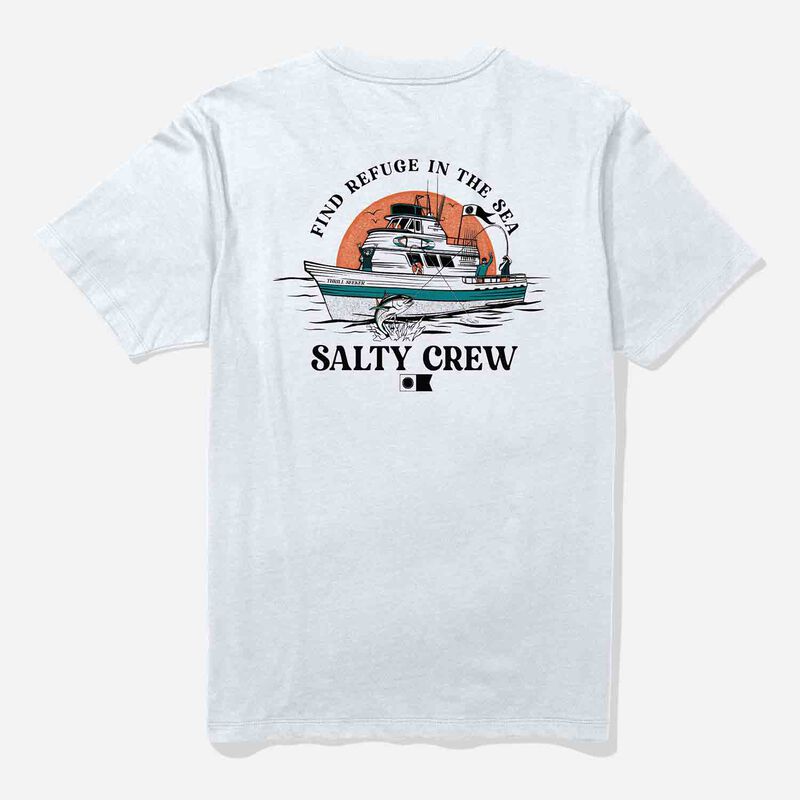 Salty Crew Men's Day Charter Shirt, in White, Size 2XL | by West Marine