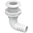 SEAFLO 1-1/4 in Angled Thru Hull Fitting with Check Valve White image number 0