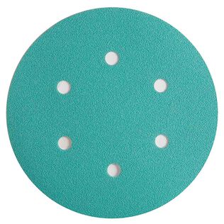 6" 6-Hole Sandpaper Film Discs