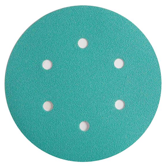 6" 40-Grit Coarse Sandpaper Film Disc, 50-Pack image number 0