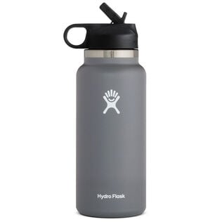 32 oz. Wide-Mouth Water Bottle with Straw Lid